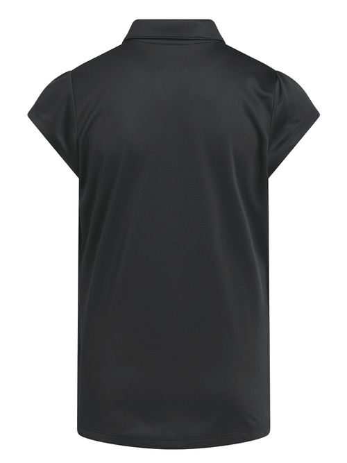 adidas Girls Performance Short Sleeve Polo - Black