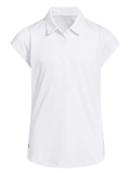 adidas Girls Performance Short Sleeve Polo - White