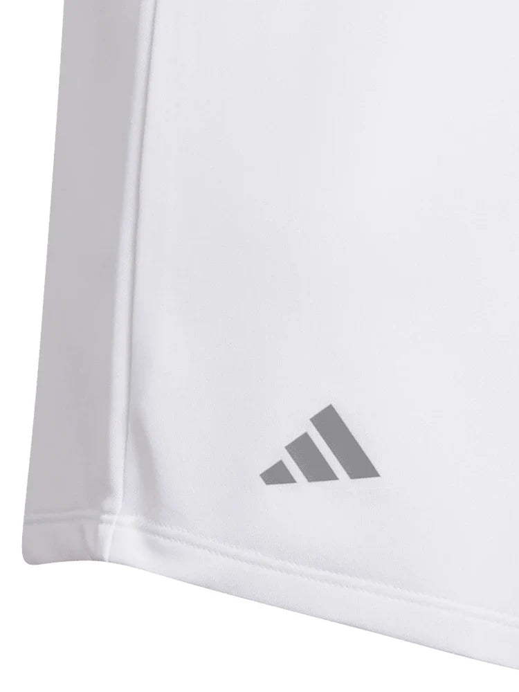 adidas Girls Performance Short Sleeve Polo - White