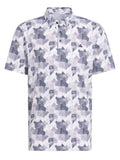 adidas Go-To Printed Polo Shirt - White/Collegiate Navy