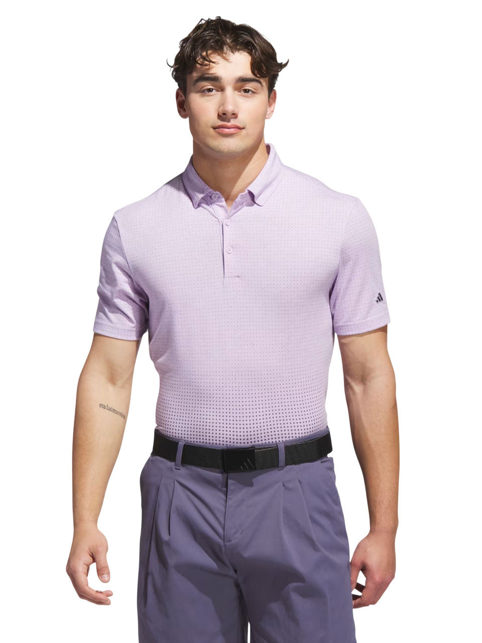 adidas Go-to Rise Print Polo Shirt - Powder Plum