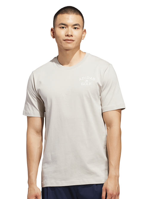 adidas Golf Chip in Paradise Graphic T-Shirt - Wonder Alumina