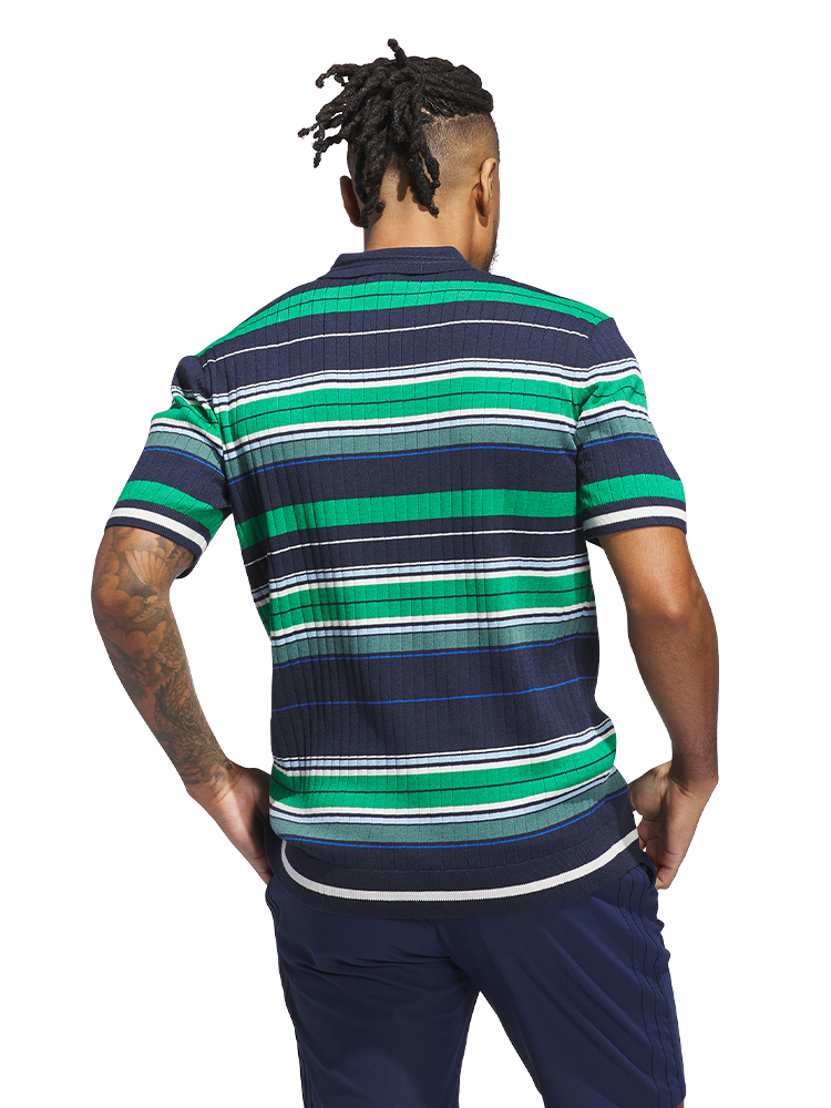 adidas Originals Knit Polo - Night Indigo/Green