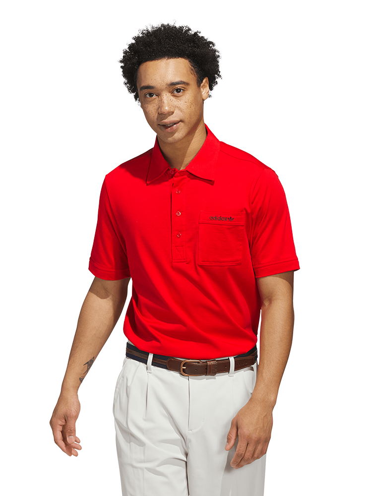 adidas Originals Pocket Polo - Better Scarlet