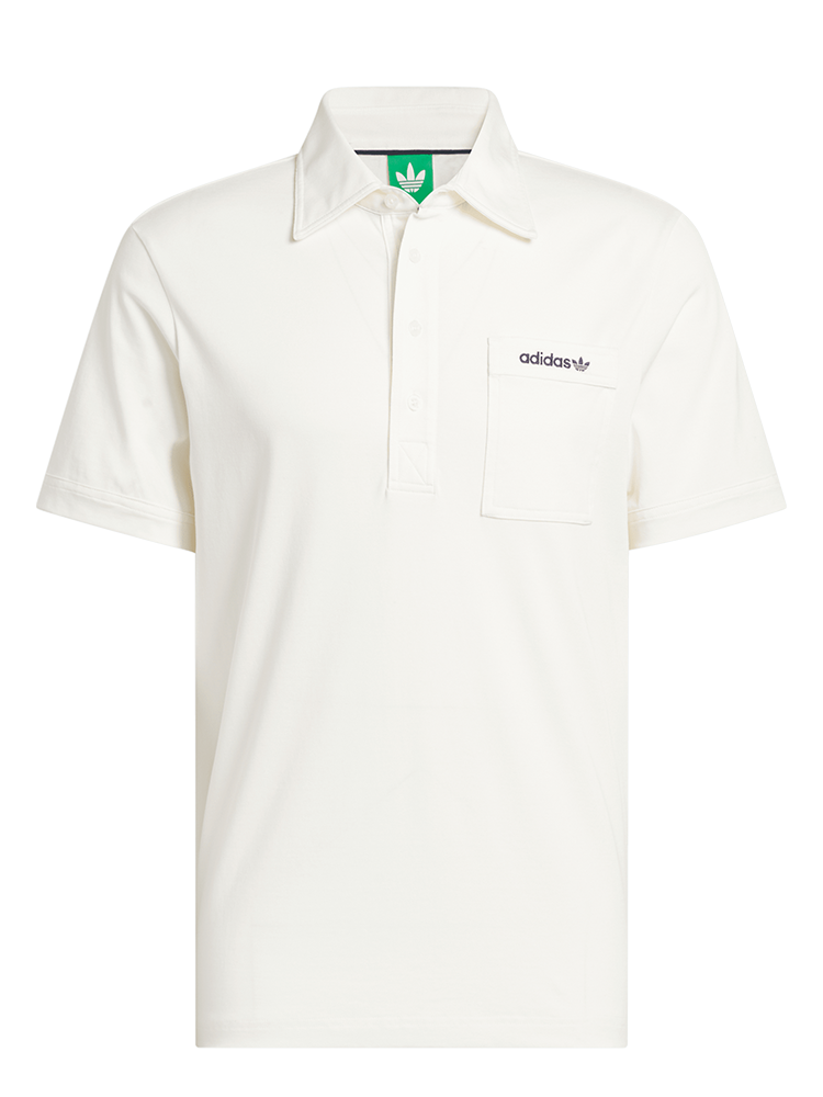 adidas Originals Pocket Polo - Chalk White