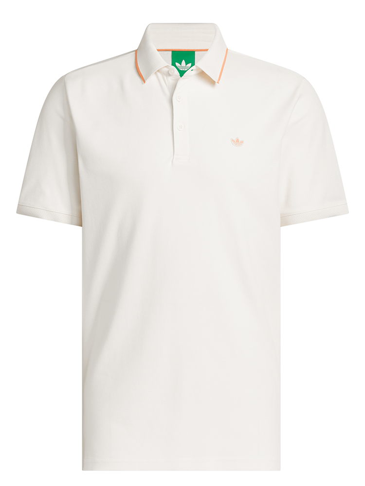adidas Originals TWISTKNIT Trefoil Polo - Chalk White/Dusky Orange