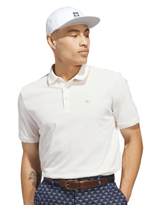 adidas Originals TWISTKNIT Trefoil Polo - Chalk White/Dusky Orange