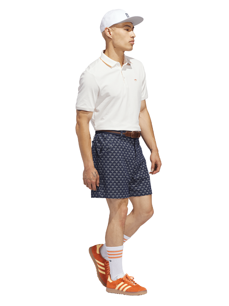 adidas Originals TWISTKNIT Trefoil Polo - Chalk White/Dusky Orange