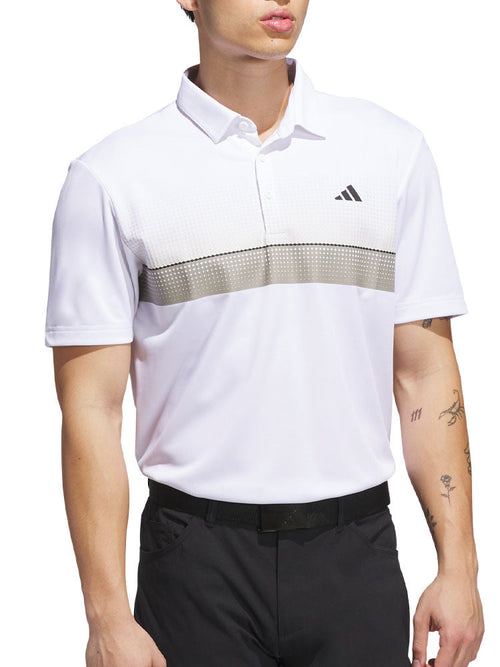 adidas Performance Allover Print Polo Shirt - White