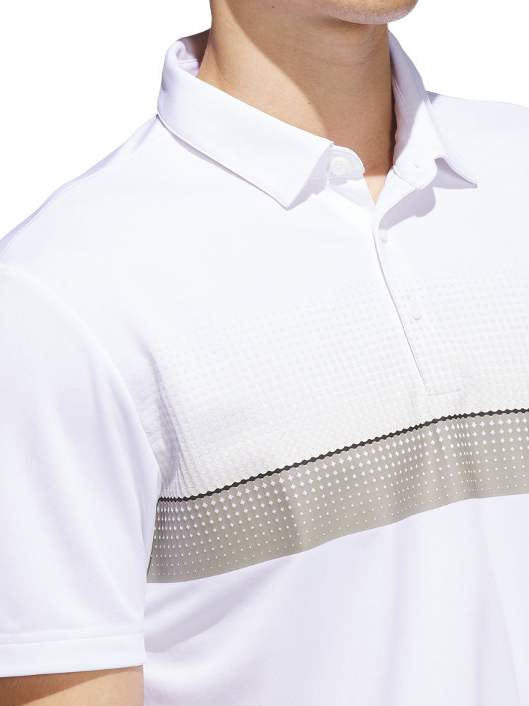 adidas Performance Allover Print Polo Shirt - White