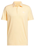 adidas Performance Textured Polo Shirt - White/Semi Ice Tangerine