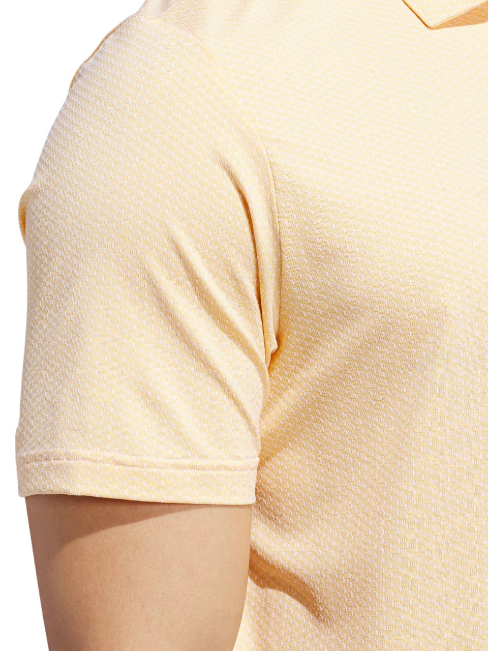 adidas Performance Textured Polo Shirt - White/Semi Ice Tangerine