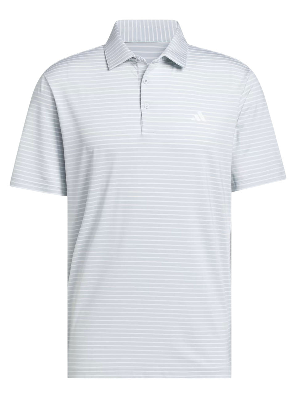 adidas Performance Two-Colour Stripe Polo Shirt - Clear Grey/White