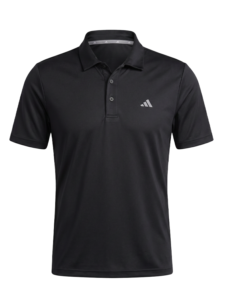 adidas Short Sleeve Hybrid Polo Shirt - Black