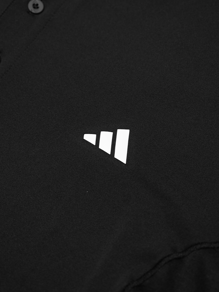 adidas Short Sleeve Hybrid Polo Shirt - Black