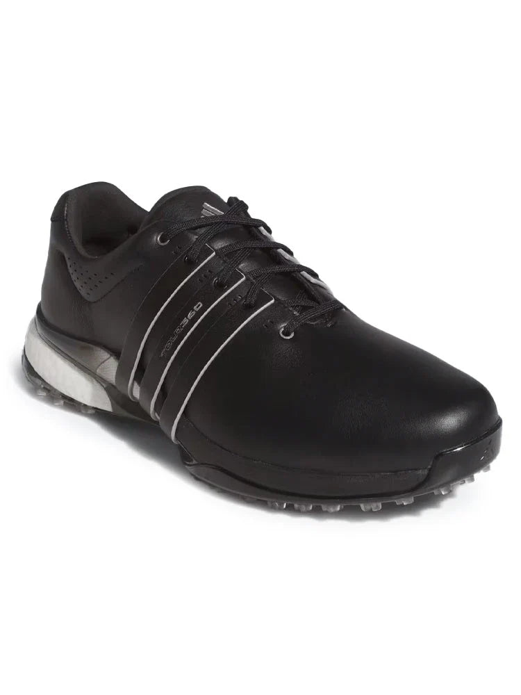 adidas Tour360 25 Wide Spikeless Golf Shoes - Core Black/Silver Met./Core Black