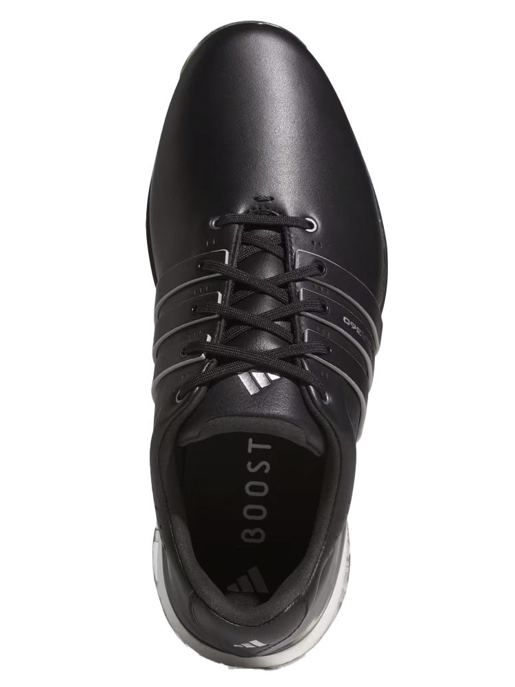 adidas Tour360 25 Wide Spikeless Golf Shoes - Core Black/Silver Met./Core Black