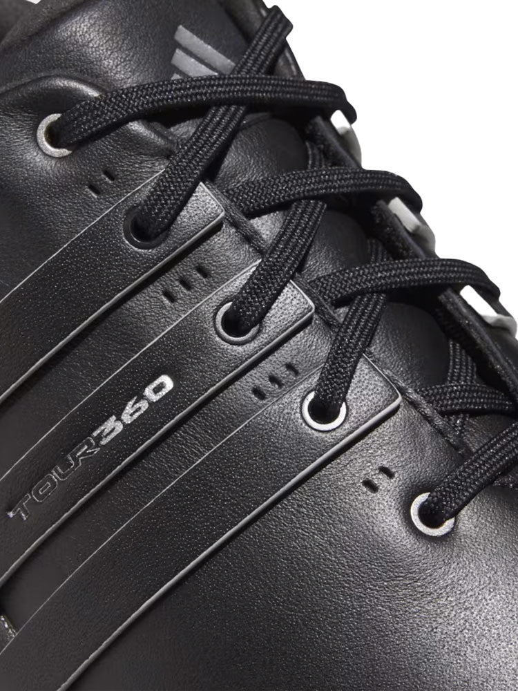 adidas Tour360 25 Wide Spikeless Golf Shoes - Core Black/Silver Met./Core Black