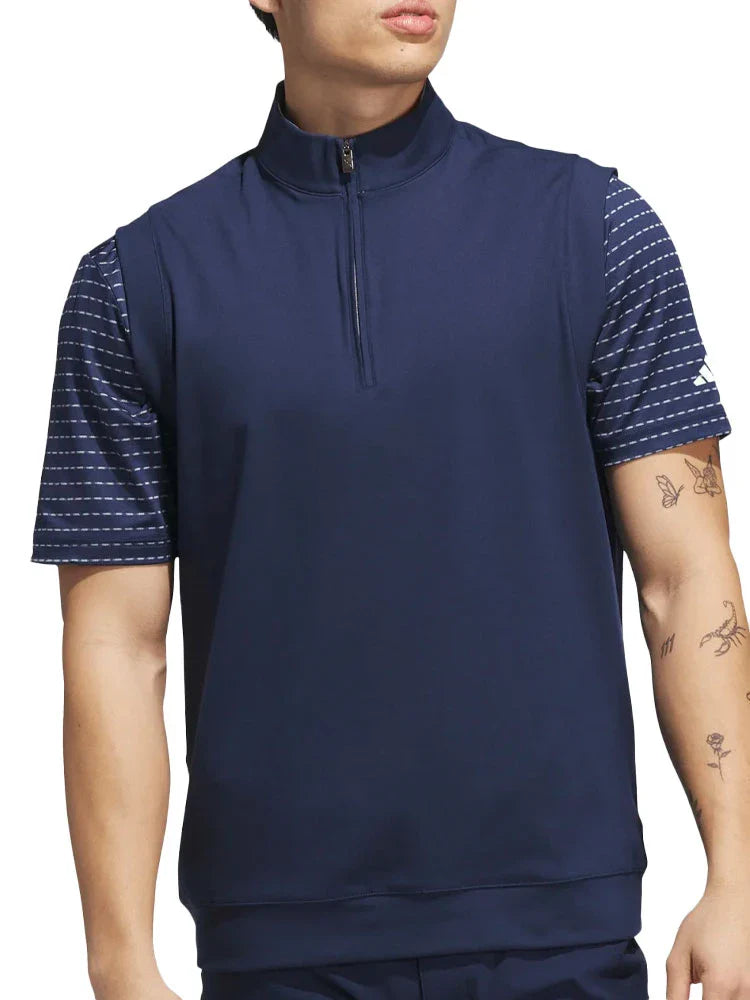 adidas Ultimate365 Classic Quarter-Zip Vest - Collegiate Navy