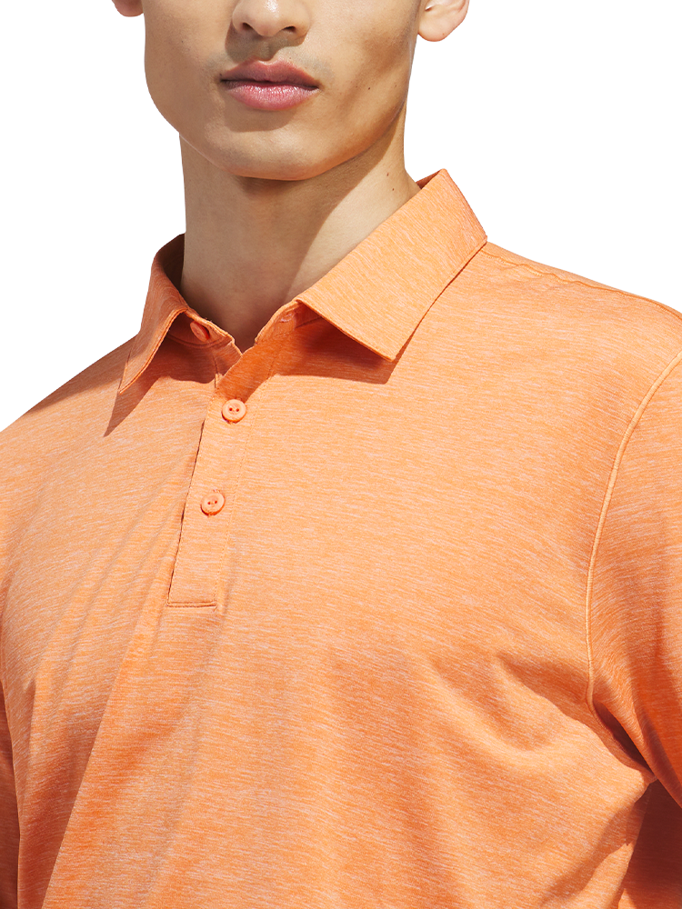 adidas Ultimate365 Elevated Twistknit Polo Shirt - Dusky Orange/White