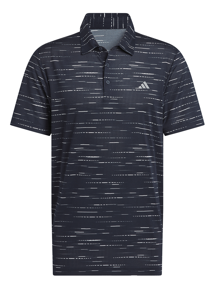 adidas Ultimate365 Mesh Glimmer Print Polo Shirt - Collegiate Navy