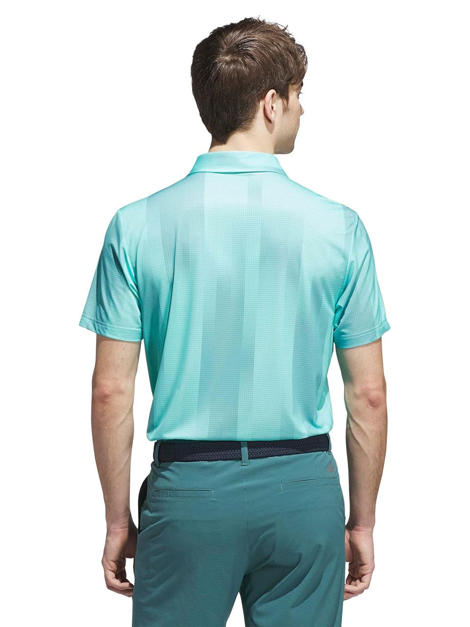 adidas Ultimate365 Mesh Radiant Print Polo Shirt - Semi Flash Aqua/Mint Tone