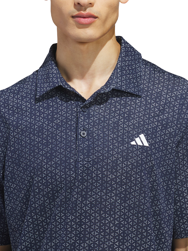 adidas Ultimate365 Mesh Tango Print Climacool Polo Shirt - Collegiate Navy/White