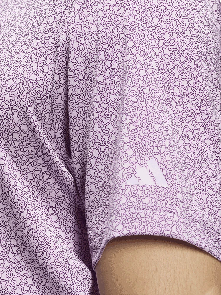 adidas Ultimate365 Mini Bunker Polo Shirt - Powder Plum