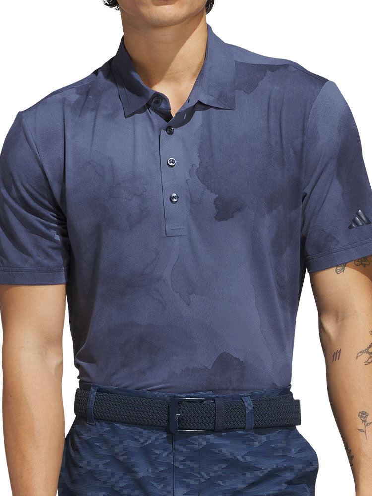 adidas Ultimate365 Printed Cool Feeling Tour Polo Shirt - Collegiate Navy