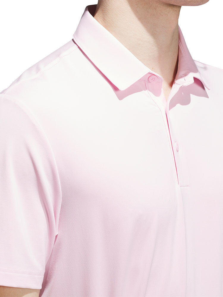 adidas Ultimate365 Solid Polo Shirt - Clear Pink