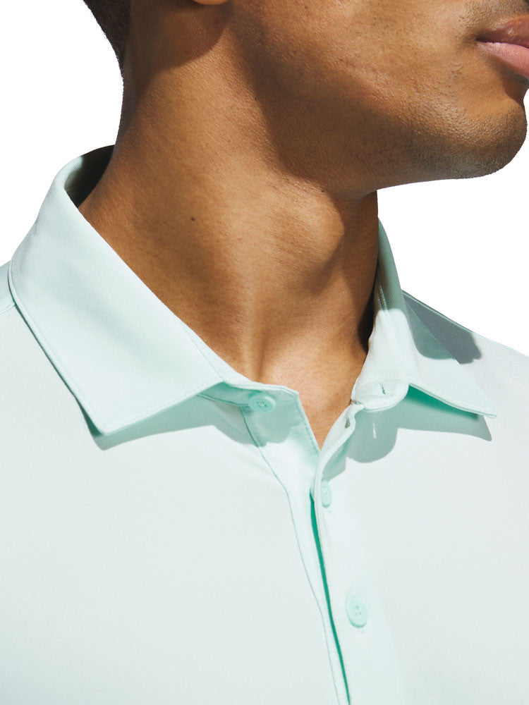 adidas Ultimate365 Solid Polo Shirt - Semi Flash Aqua
