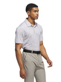 adidas Ultimate365 Textured Print Polo Shirt - Alumina/Putty Beige