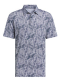 adidas Ultimate365 Textured Print Polo Shirt - Collegiate Navy/White
