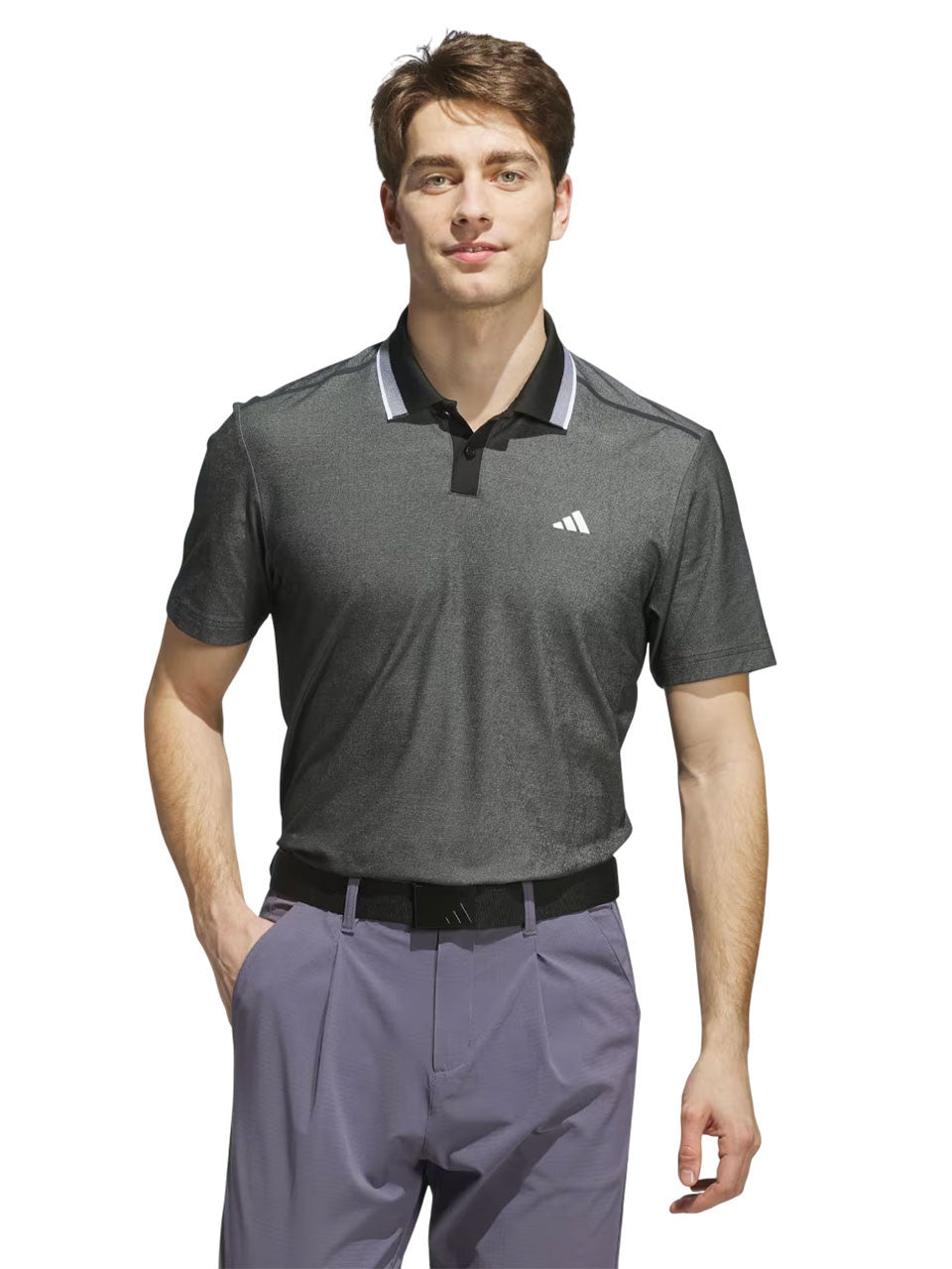 adidas Ultimate365 Tour Twistknit Pique Polo Shirt - Black