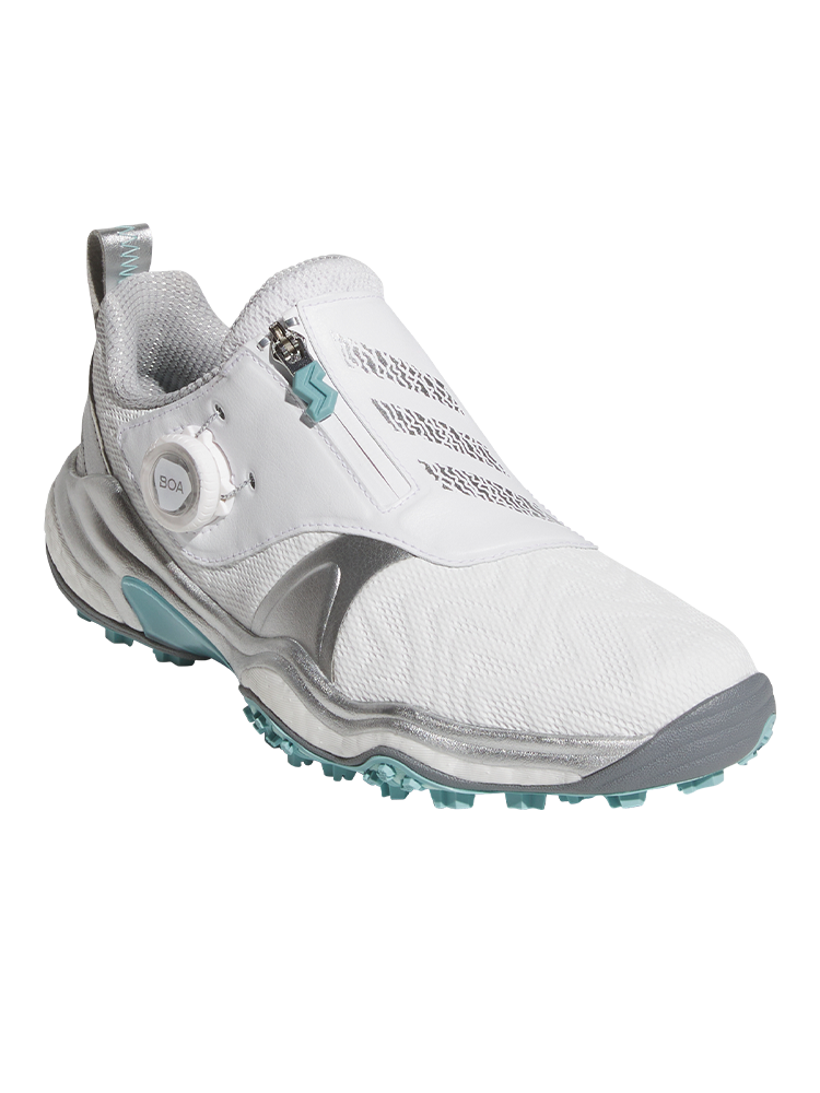 adidas Womens Codechaos BOA 25 Spikeless Golf Shoes - Ftwr White/Semi Flash
