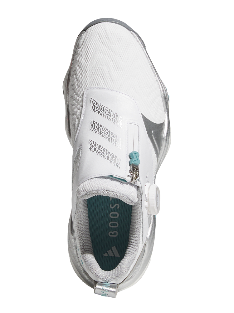 adidas Womens Codechaos BOA 25 Spikeless Golf Shoes - Ftwr White/Semi Flash