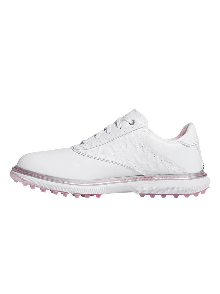 adidas Womens MC70 Spikeless Golf Shoes - Ftwr White/Silver Met./Lucid Pink
