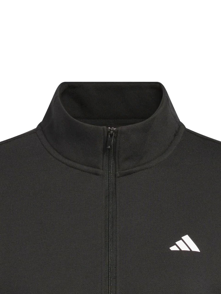 adidas Womens Performance Quarter-Zip Jacket - Black