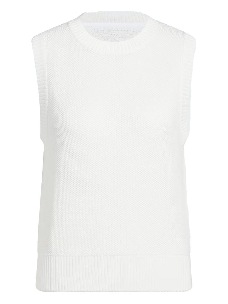 adidas Womens Ultimate365 Tour Knit Vest - White
