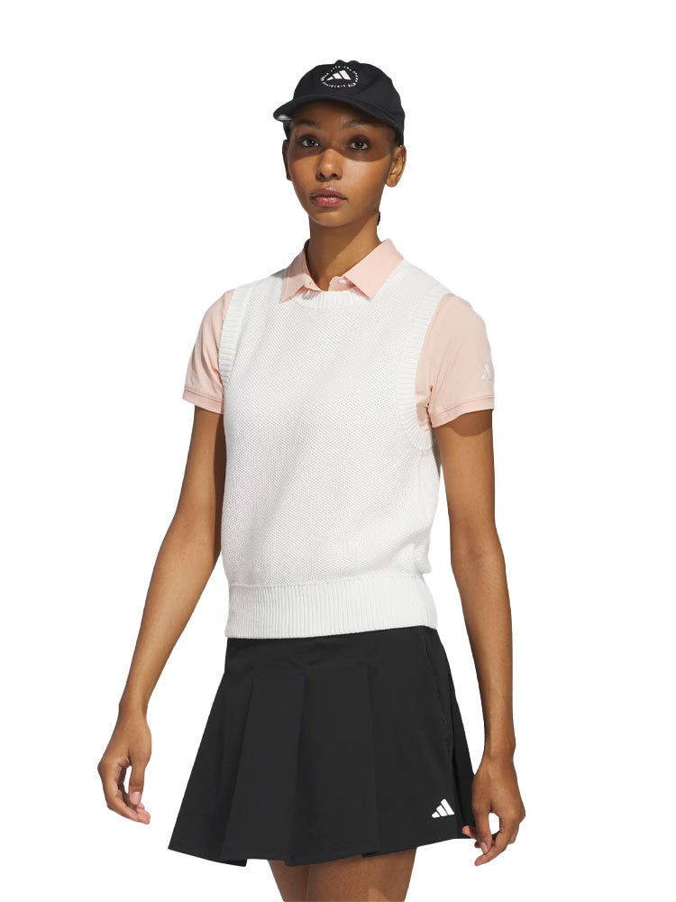 adidas Womens Ultimate365 Tour Knit Vest - White