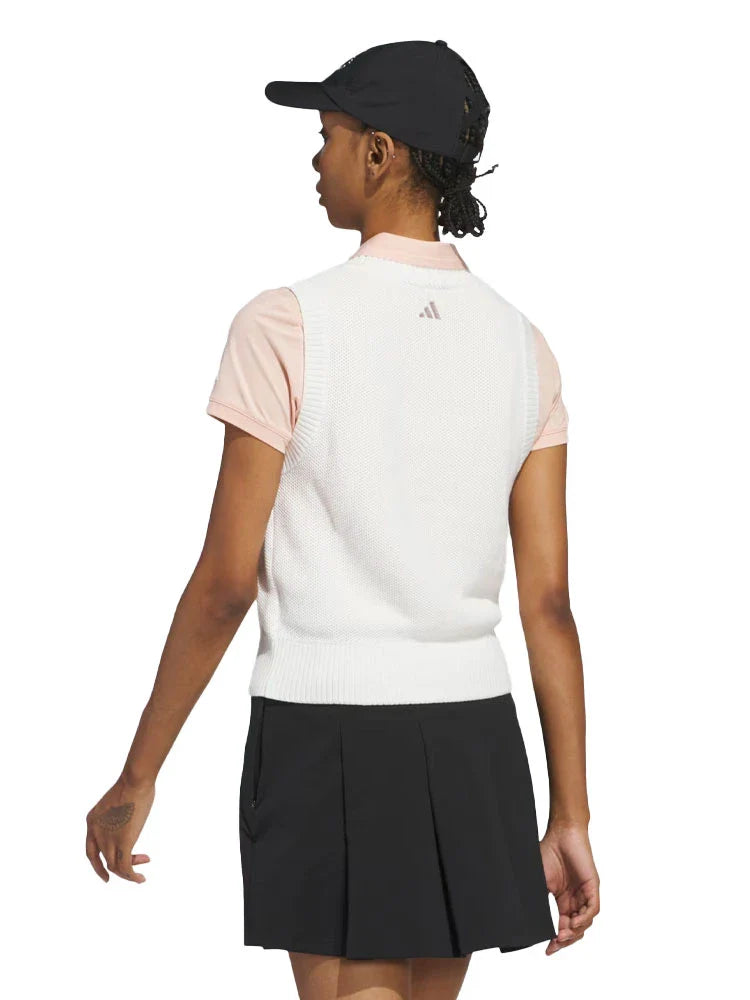 adidas Womens Ultimate365 Tour Knit Vest - White