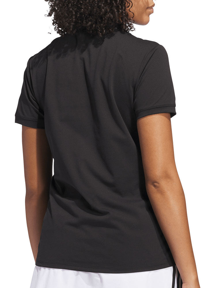 adidas Womens Ultimate365 Tour Twistknit Polo Shirt - Black