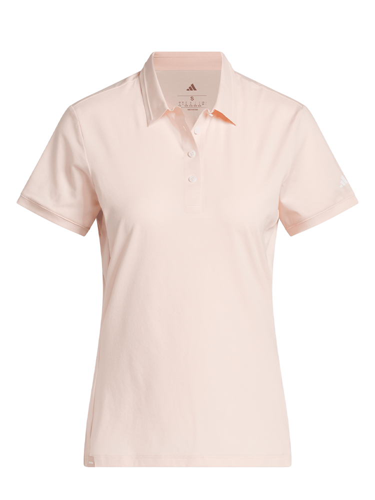 adidas Womens Ultimate365 Tour Twistknit Polo Shirt - Blush Pink