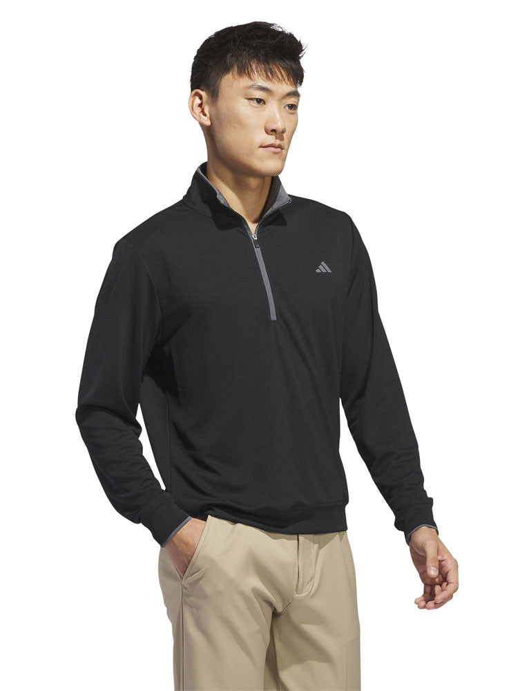 adidas Lightweight Half-Zip Pullover - Black