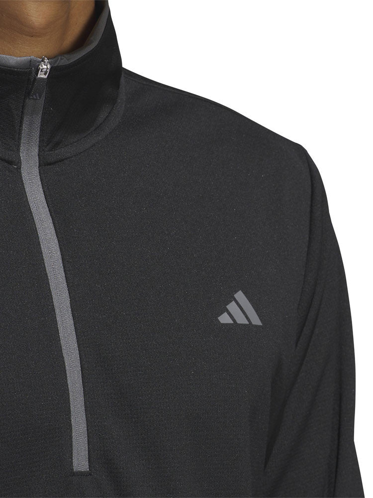 adidas Lightweight Half-Zip Pullover - Black