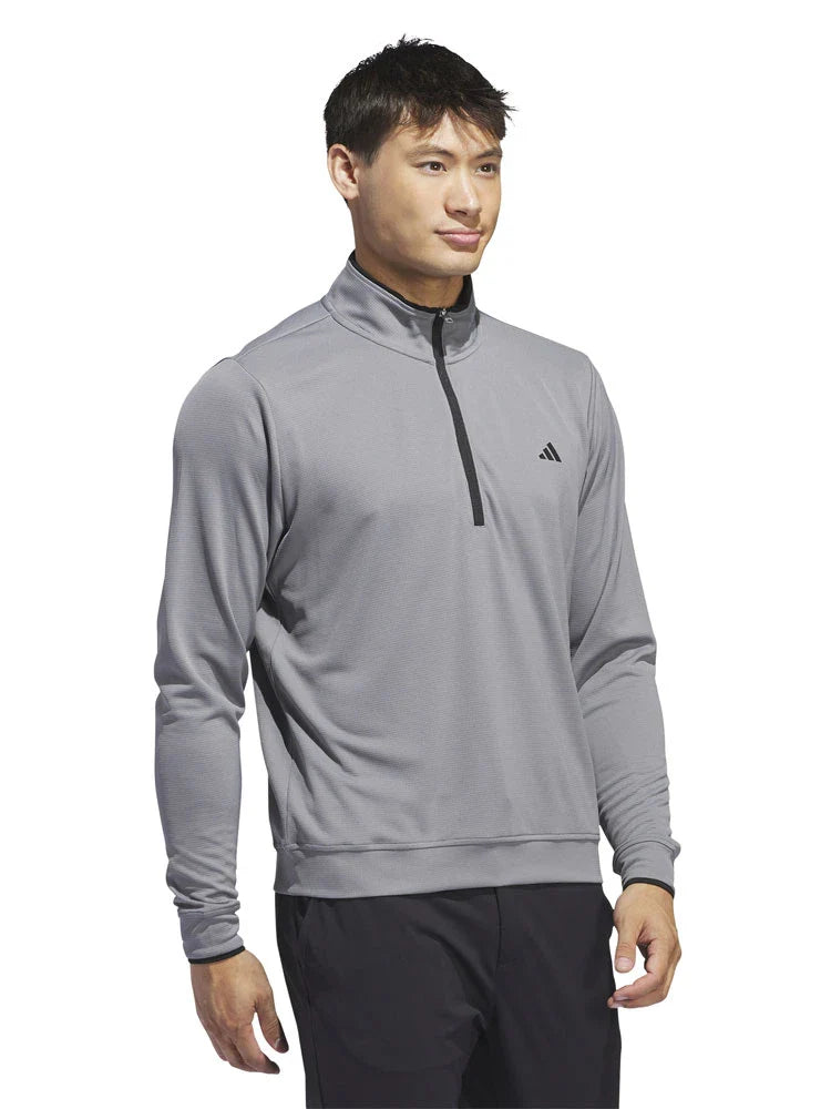 adidas Lightweight Half-Zip Pullover - Grey Three