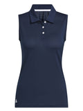 adidas Womens Ottoman Sleeveless Polo Shirt - Collegiate Navy