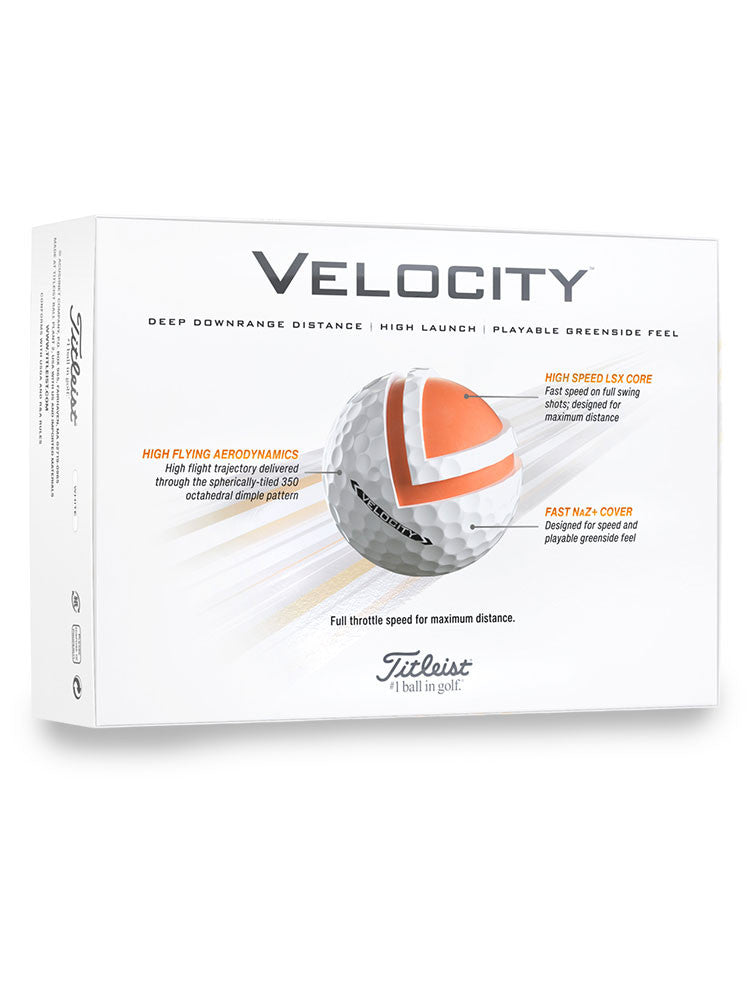 Titleist Velocity 2024 Golf Balls - 1 Dozen
