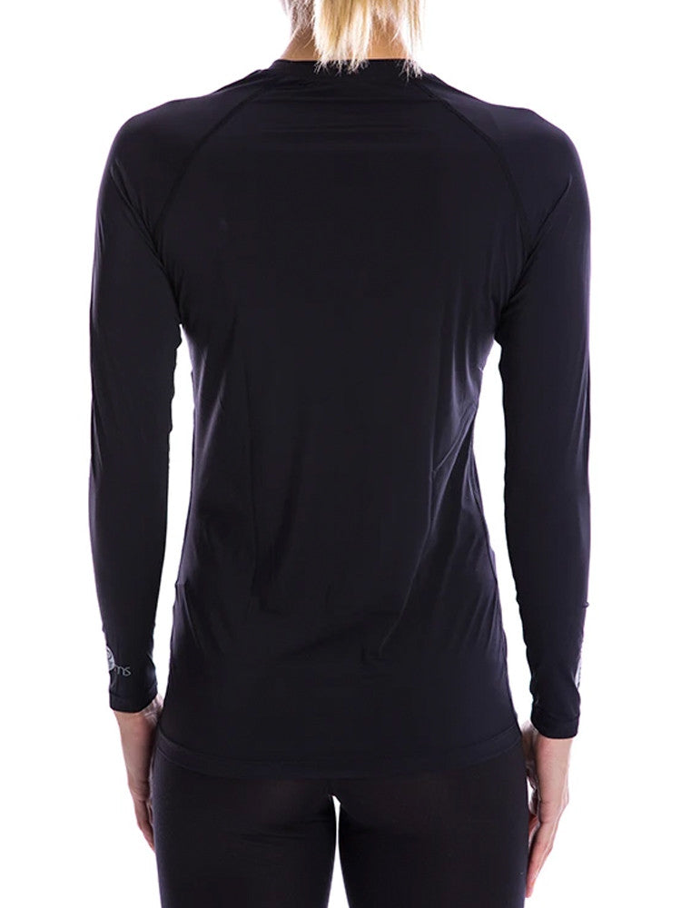 SParms Women's Body Round Neck Sun Protection - Black