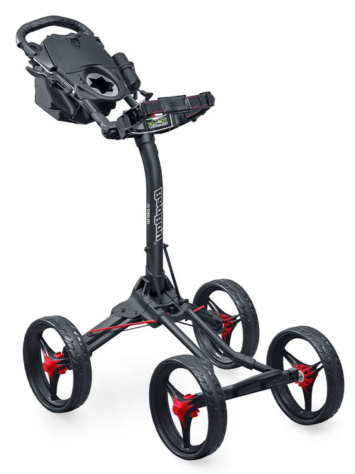 Bag Boy Quad XL Buggy - Matte Black/Red-GolfMaker